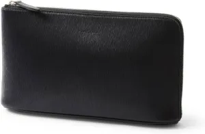 Leather Clutch Bag, New Jade, Made In Japan, No.622211