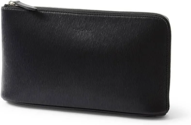 Leather Clutch Bag, New Jade, Made In Japan, No.622211