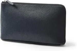 Leather Clutch Bag, New Jade, Made In Japan, No.622211