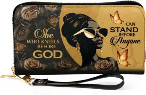 Leather Clutch - Wallet For African Women - Mother's Day & Birthday Gifts (STB10)