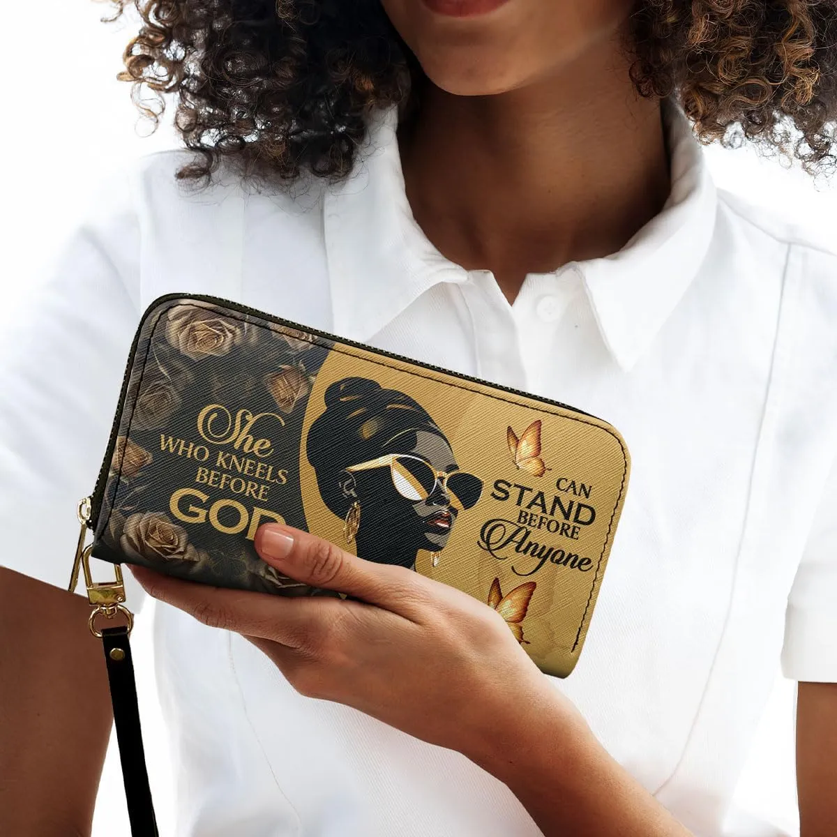 Leather Clutch - Wallet For African Women - Mother's Day & Birthday Gifts (STB10)