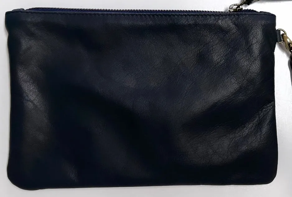 Leather clutch wallet