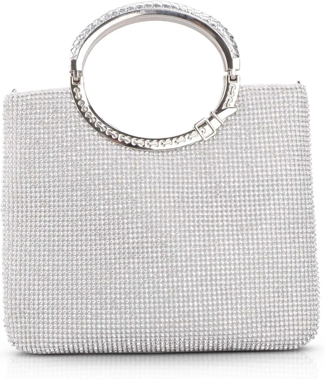 LIFEWISH Womens Crystal Rhinestone Evening Bags Bling Clutch Purses for Prom Cocktail Party Wedding