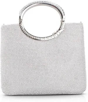 LIFEWISH Womens Crystal Rhinestone Evening Bags Bling Clutch Purses for Prom Cocktail Party Wedding