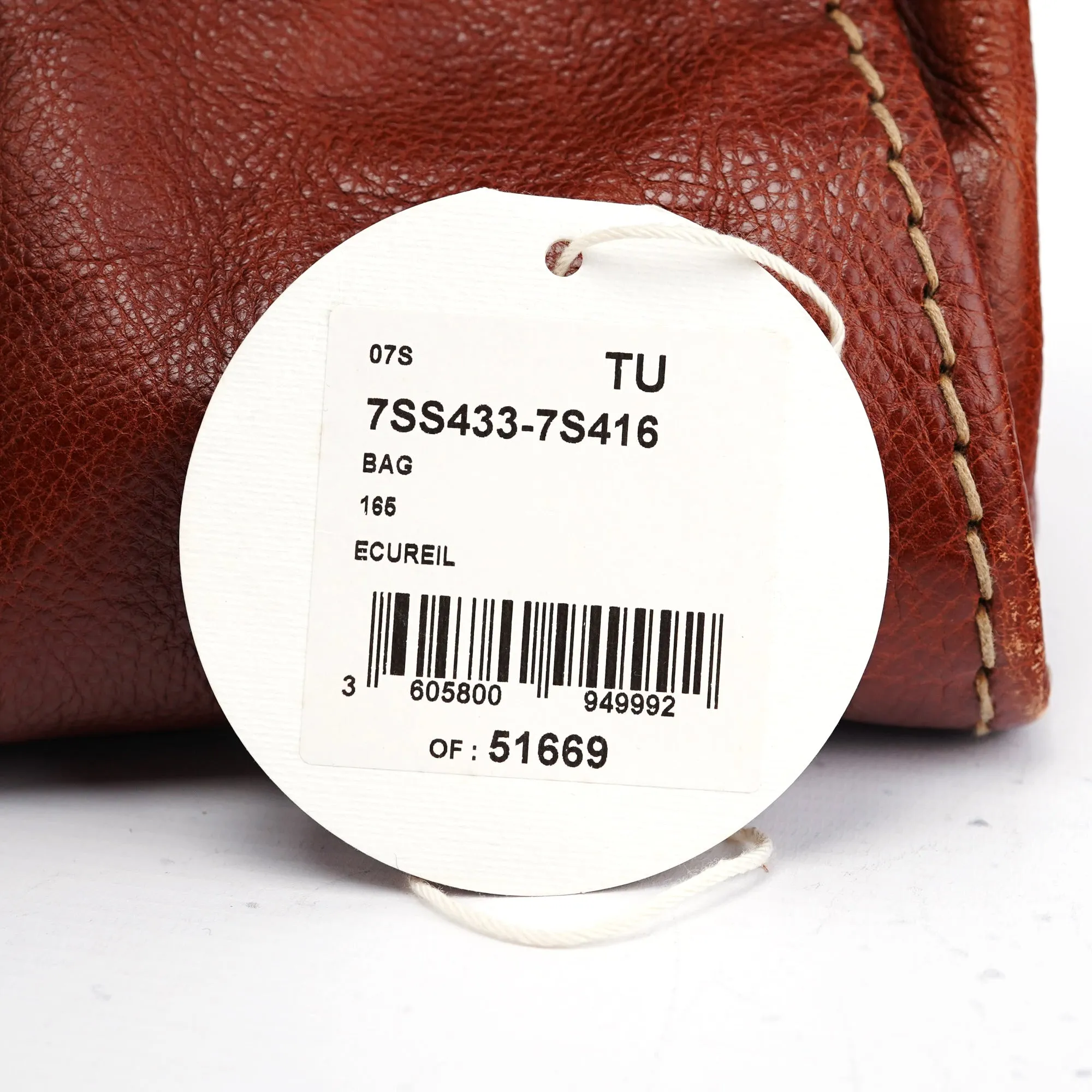 Light Brown Leather Edith Tote Bag