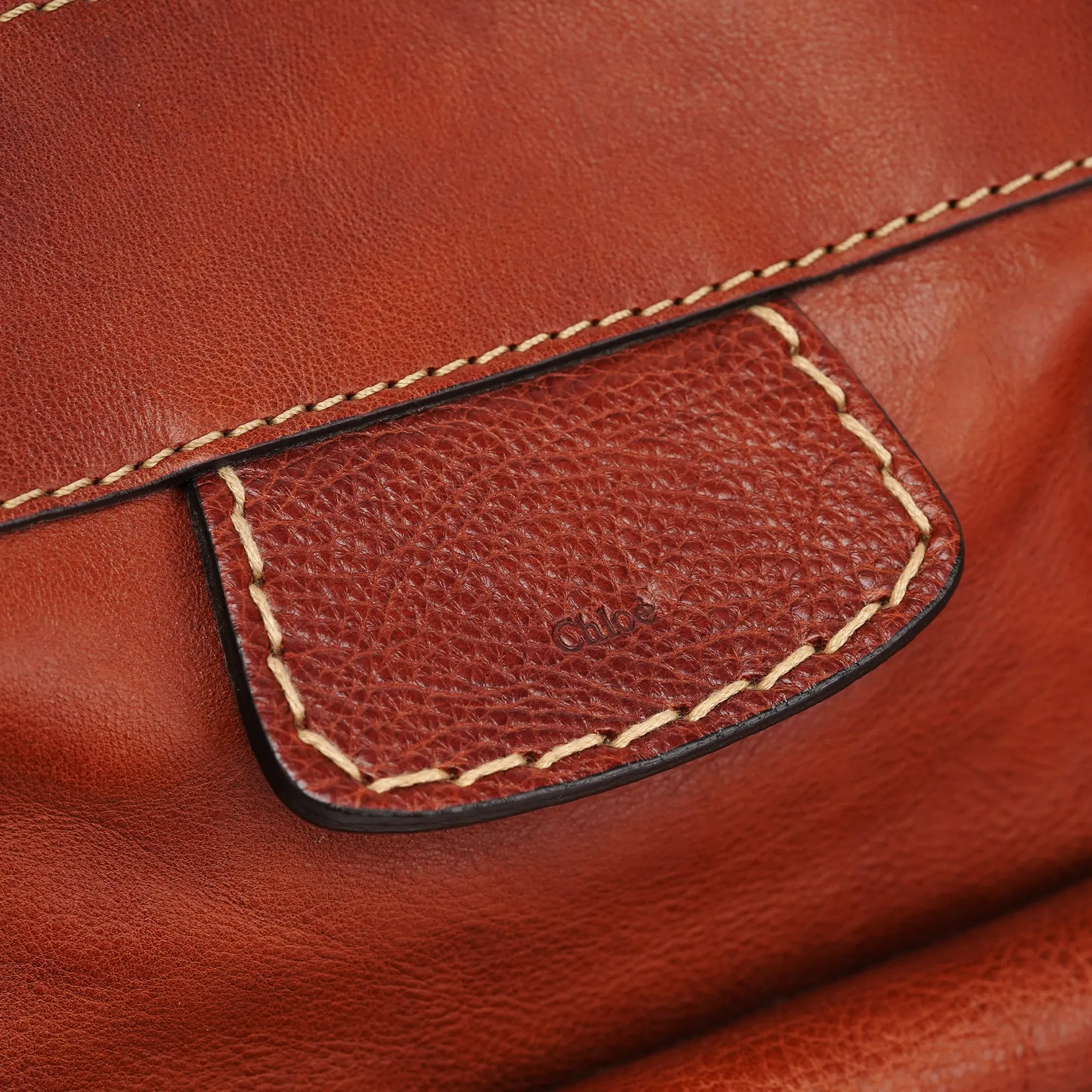 Light Brown Leather Edith Tote Bag