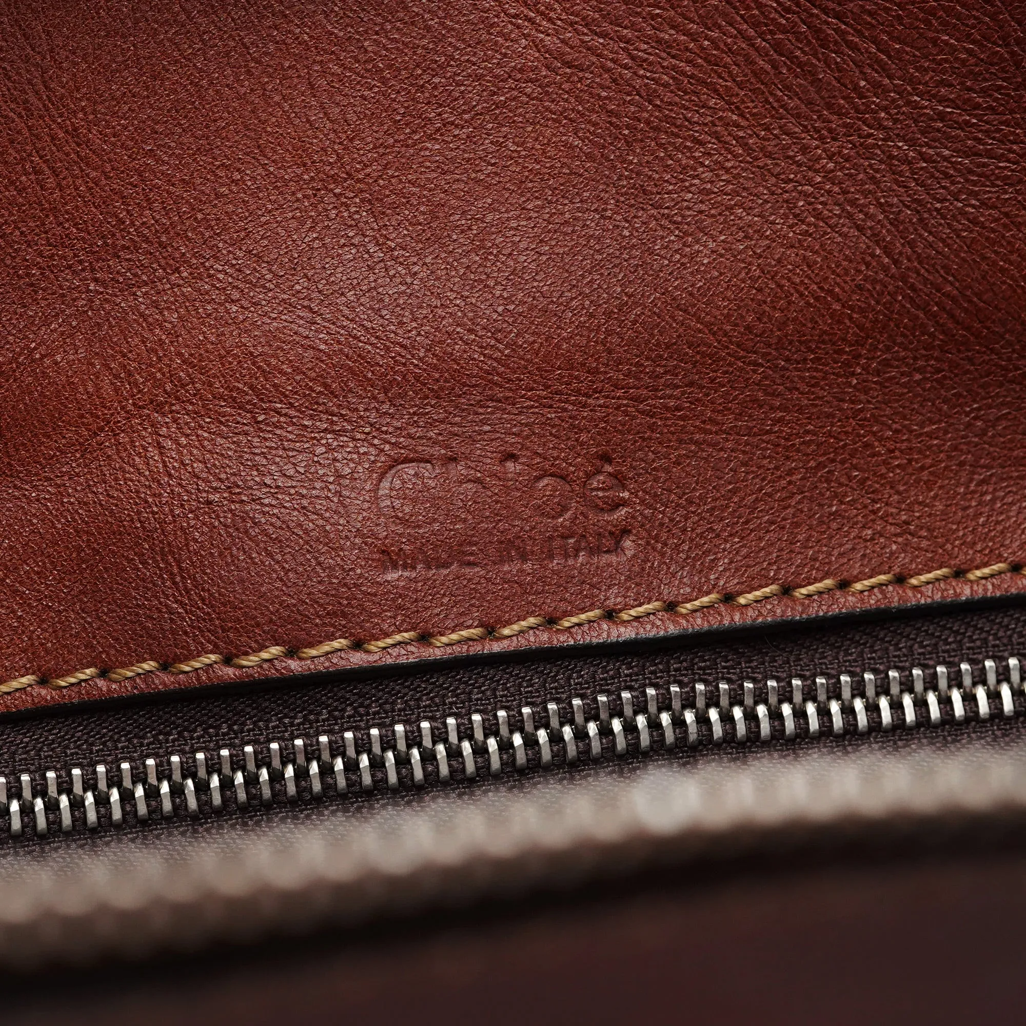 Light Brown Leather Edith Tote Bag