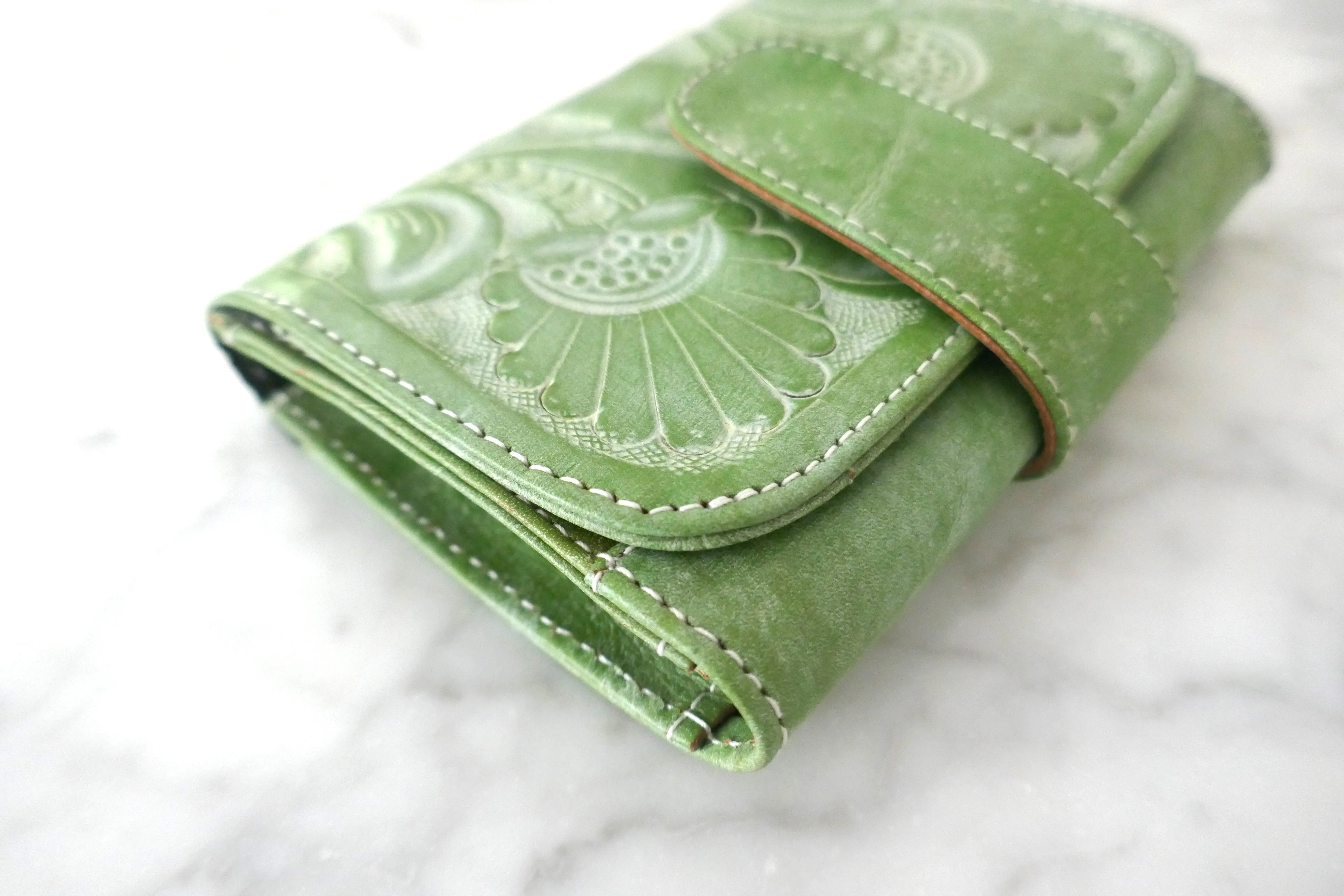 Light Green Bifold Small Wallet