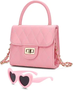 Little Girl Purse Toddler Purse Childrens Purses for Girls (Pink)