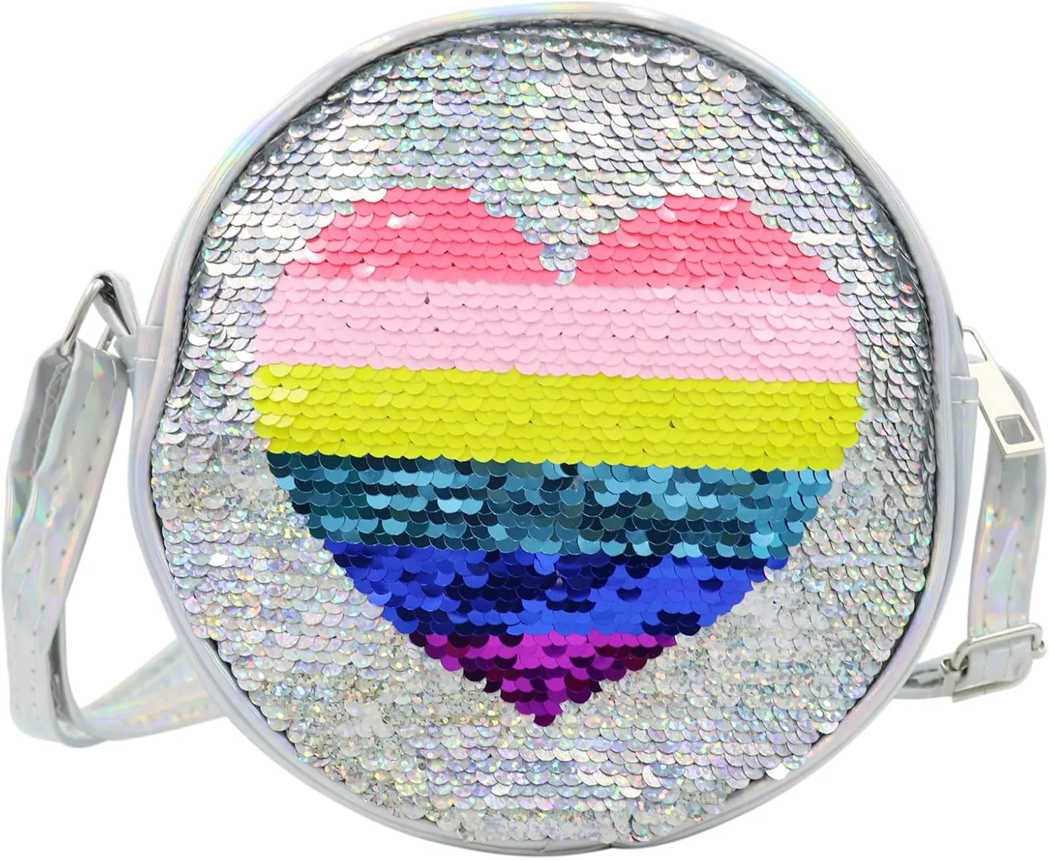 Little Girls Crossbody Purse Mini Cute Unicorn Princess Shoulder Message Bag Sequin Coin Purse