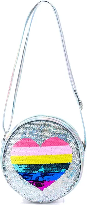 Little Girls Crossbody Purse Mini Cute Unicorn Princess Shoulder Message Bag Sequin Coin Purse