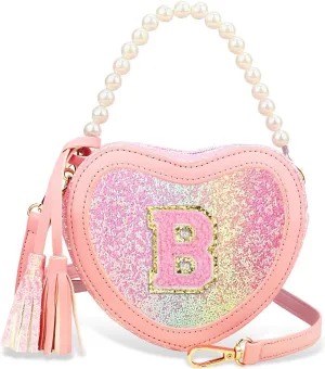 Little Girls Heart Purse - Toddler Shoulder Bag for Gifts