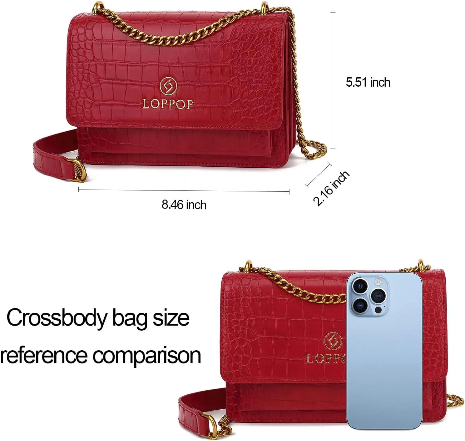 LL LOPPOP Women's Small Classy Crossbody Purse Top Handle Handbags Leather Satchel Bags for Women