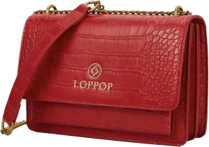 LL LOPPOP Women's Small Classy Crossbody Purse Top Handle Handbags Leather Satchel Bags for Women