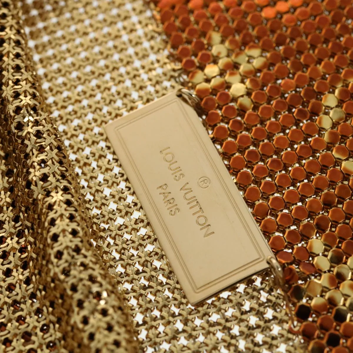 LOUIS VUITTON Monogram Mesh Frances Shoulder Bag Sequin M92287 LV 44524S