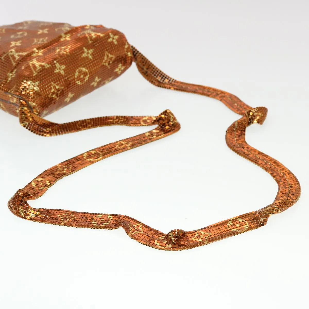 LOUIS VUITTON Monogram Mesh Frances Shoulder Bag Sequin M92287 LV 44524S