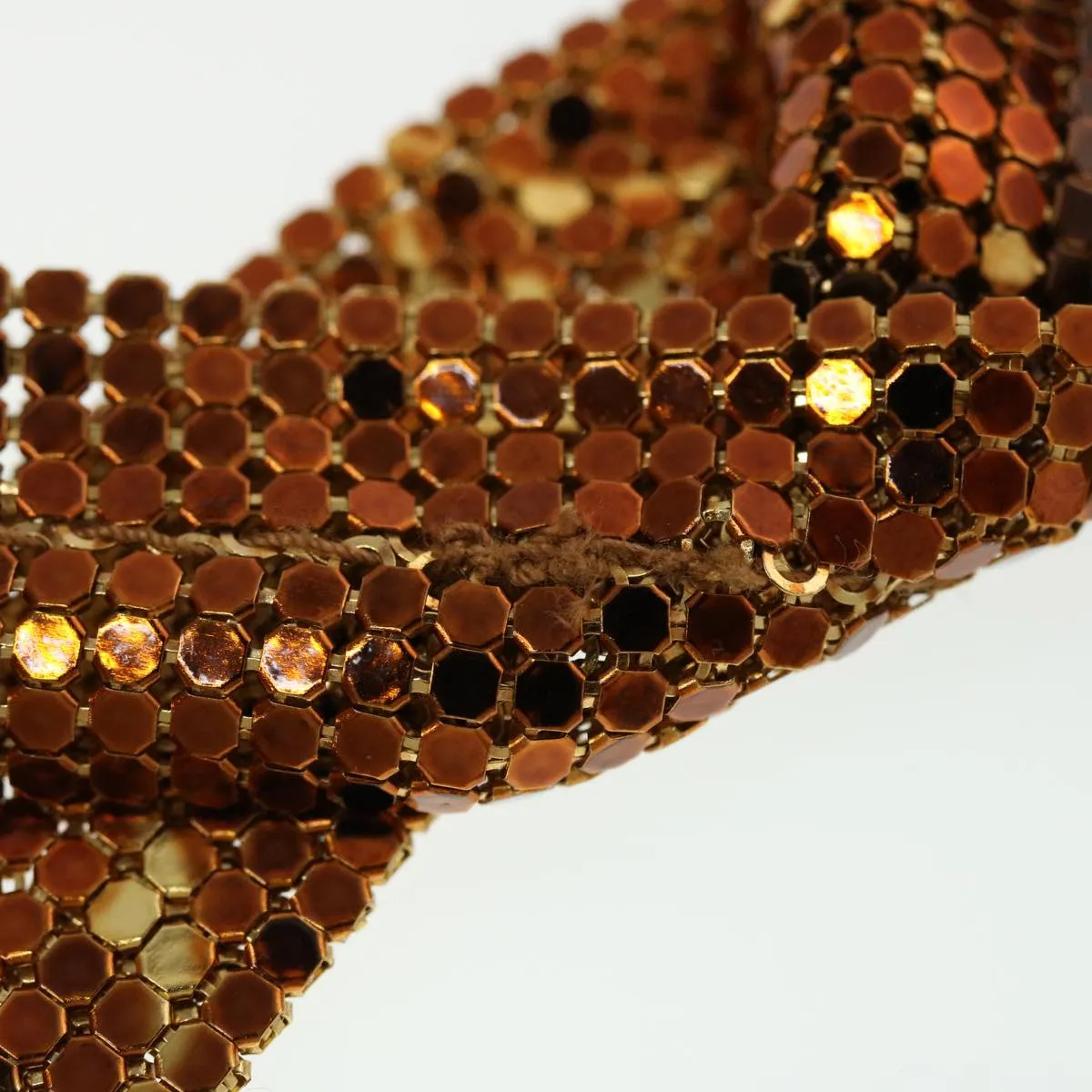 LOUIS VUITTON Monogram Mesh Frances Shoulder Bag Sequin M92287 LV 44524S
