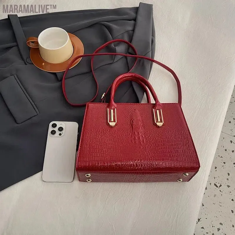 Luxury Purple Women Bag Pu Leather Handbag Large Capacity Shoulder Crossbody Bag For Women Designer Tote Classic Hand Bag Sac