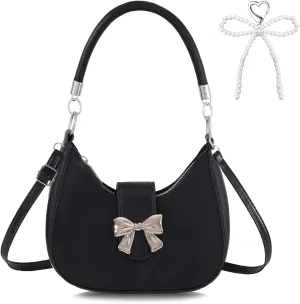 LYDZTION Shoudler Bag for Women,Tote Bag Purses for Women Crescent Adjustable Shoudler Strap Bag,Leather Crossbody Purse