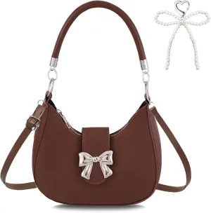 LYDZTION Shoudler Bag for Women,Tote Bag Purses for Women Crescent Adjustable Shoudler Strap Bag,Leather Crossbody Purse