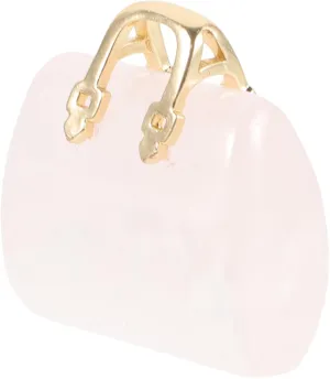 MAGICLULU Crystal Bag Ornaments Handbag Pocket Crystals Desktop Handbag Ornament Handbags Purses Canvas Bag Canvas Tote Bag Novelty Bag White Shoulder Bag Tote Bag for School Belt Bag