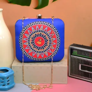 Mandala Print Square Clutch
