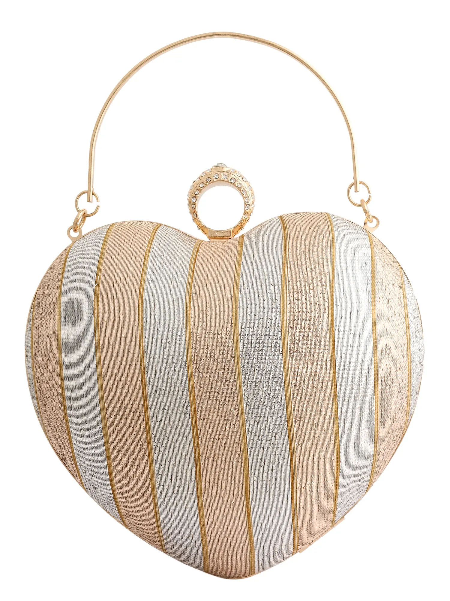 Manisha Rani Heart Brocade Clutch