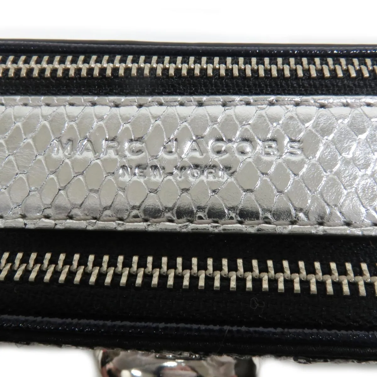 MARC JACOBS SNAPSHOT SEQUIN LEATHER CAMERA CROSSBODY BAG