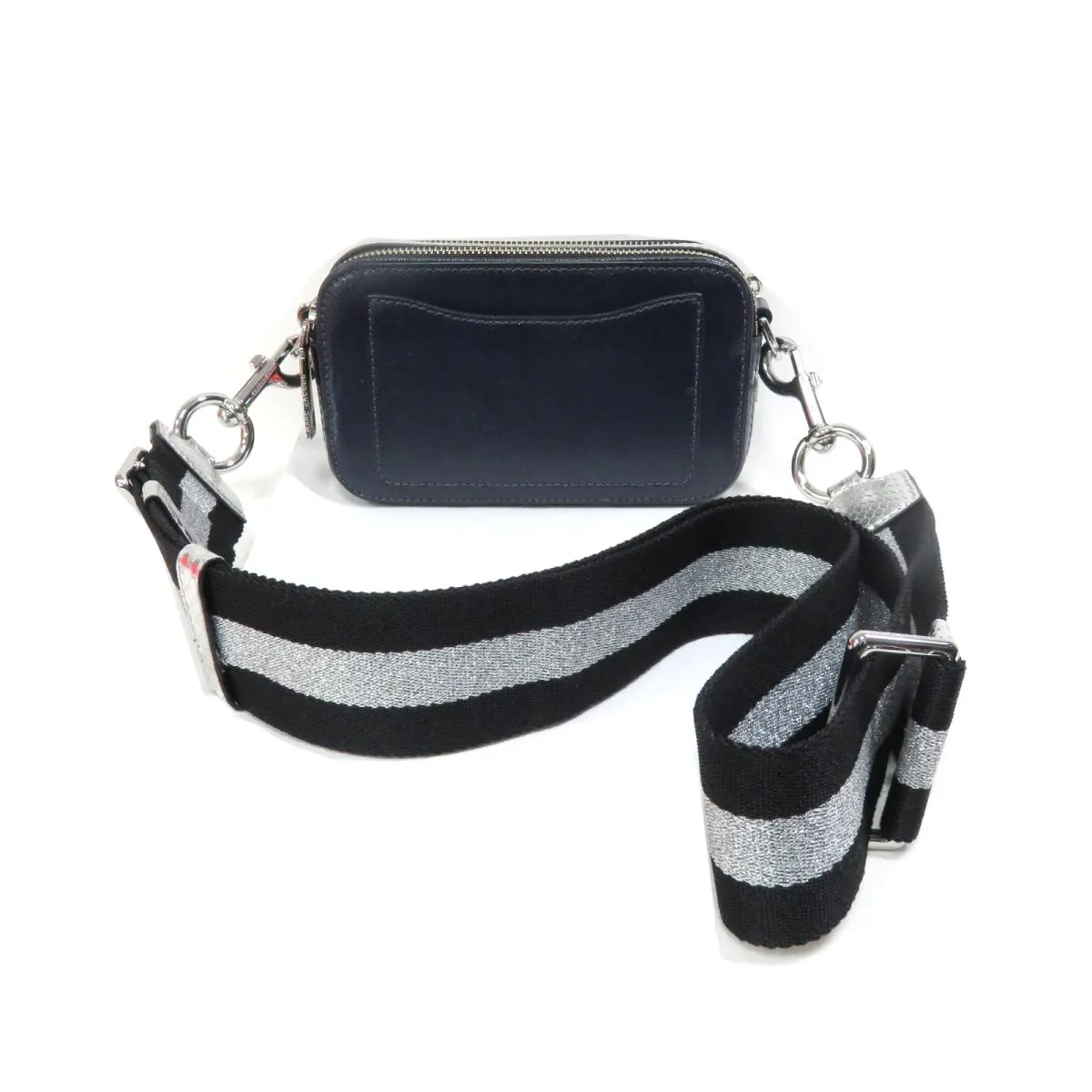 MARC JACOBS SNAPSHOT SEQUIN LEATHER CAMERA CROSSBODY BAG