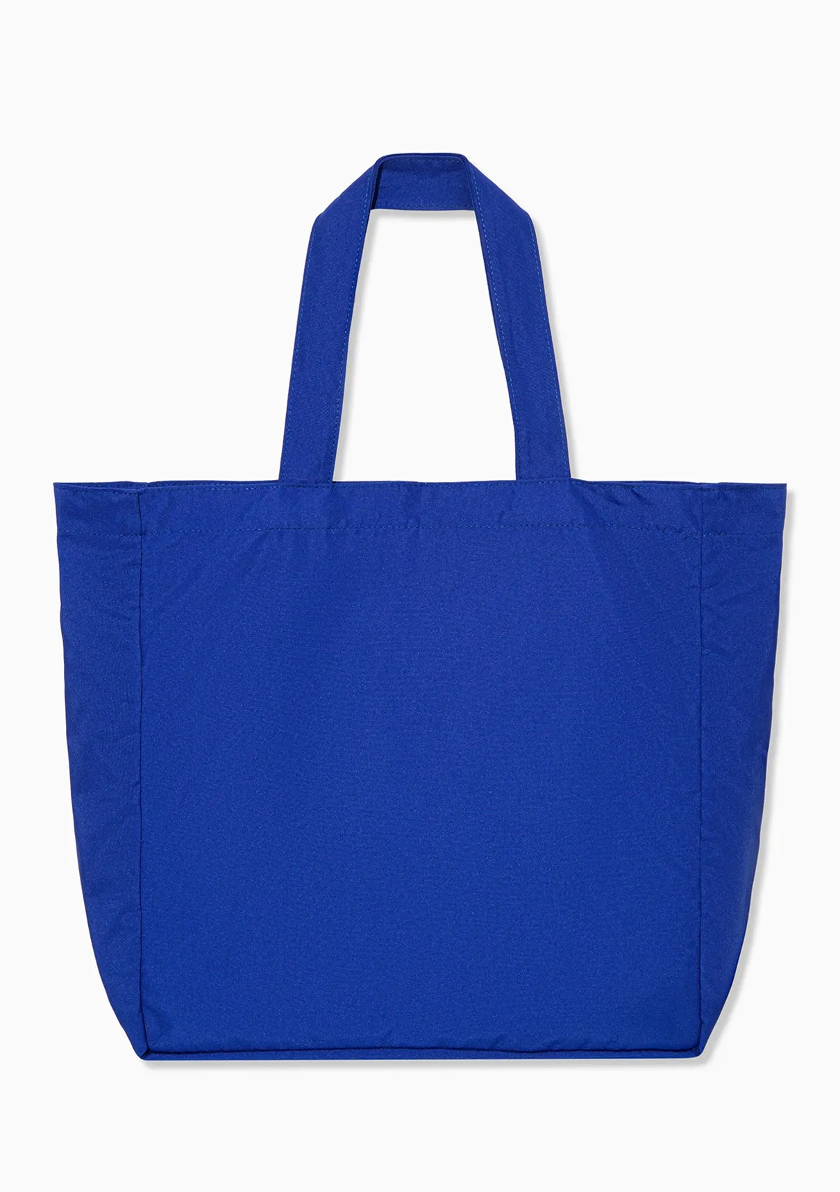 Marche X Mavi M Logo Printed Blue Shopper Bag