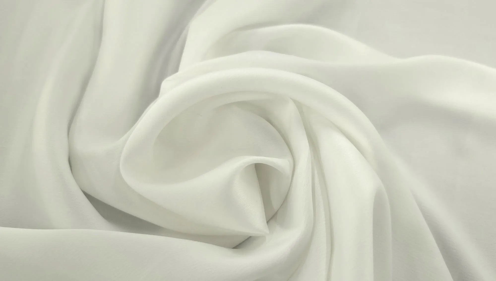 Medium Weight Stretch Satin Ivory