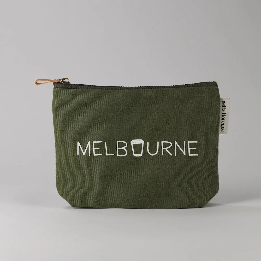 Melbourne Latte Clutch - Green