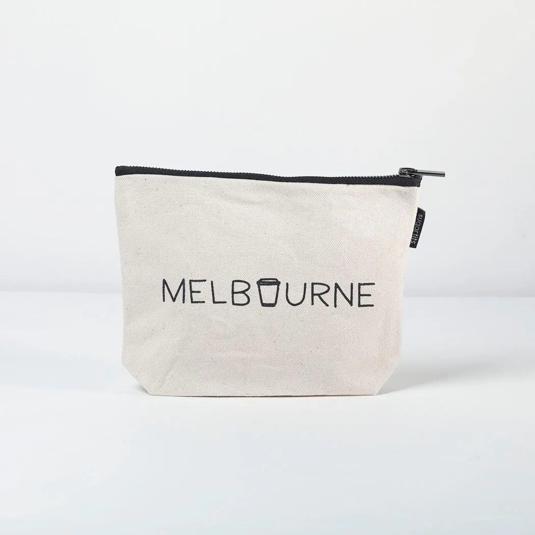 Melbourne Latte Clutch - Natural