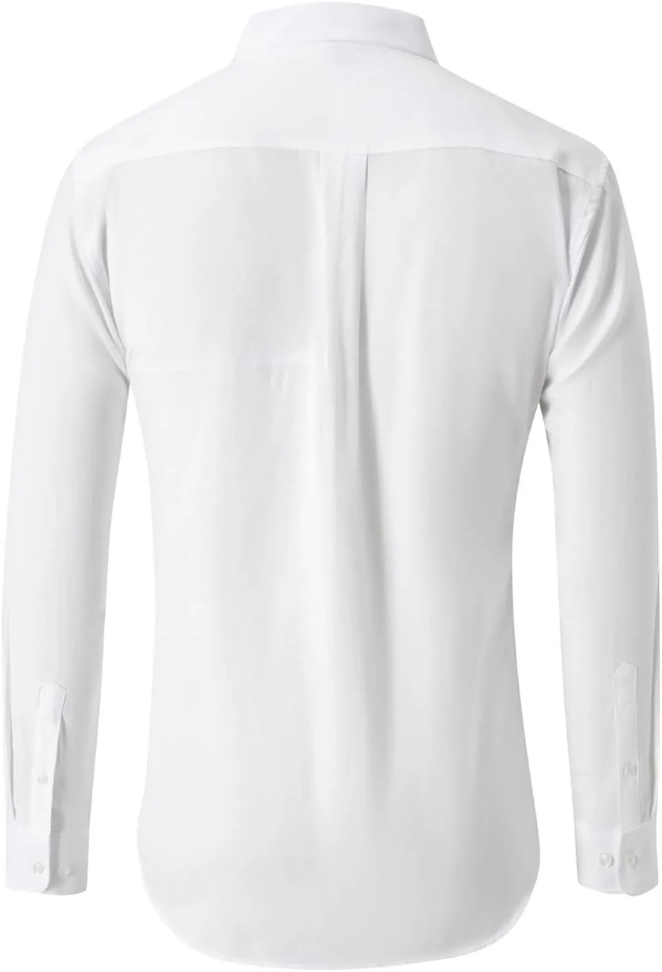 Mens Dress Shirts Slim Fit Long Sleeve Cotton Button Down T-Shirts Causal Fashion Solid Business Collared Shirts Tops