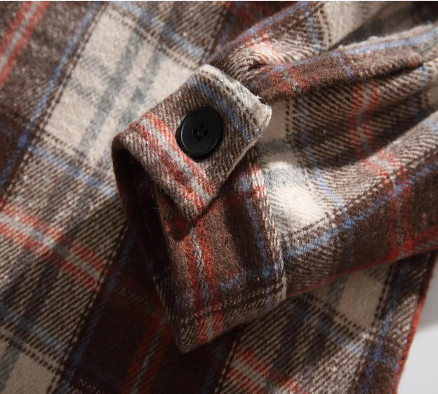 Mens Oversized Plaid Shirts Loose Comfy Flannel Classic Lapel Button Down Long Sleeve Shirt Fashion Fall Thin Shirt Coat