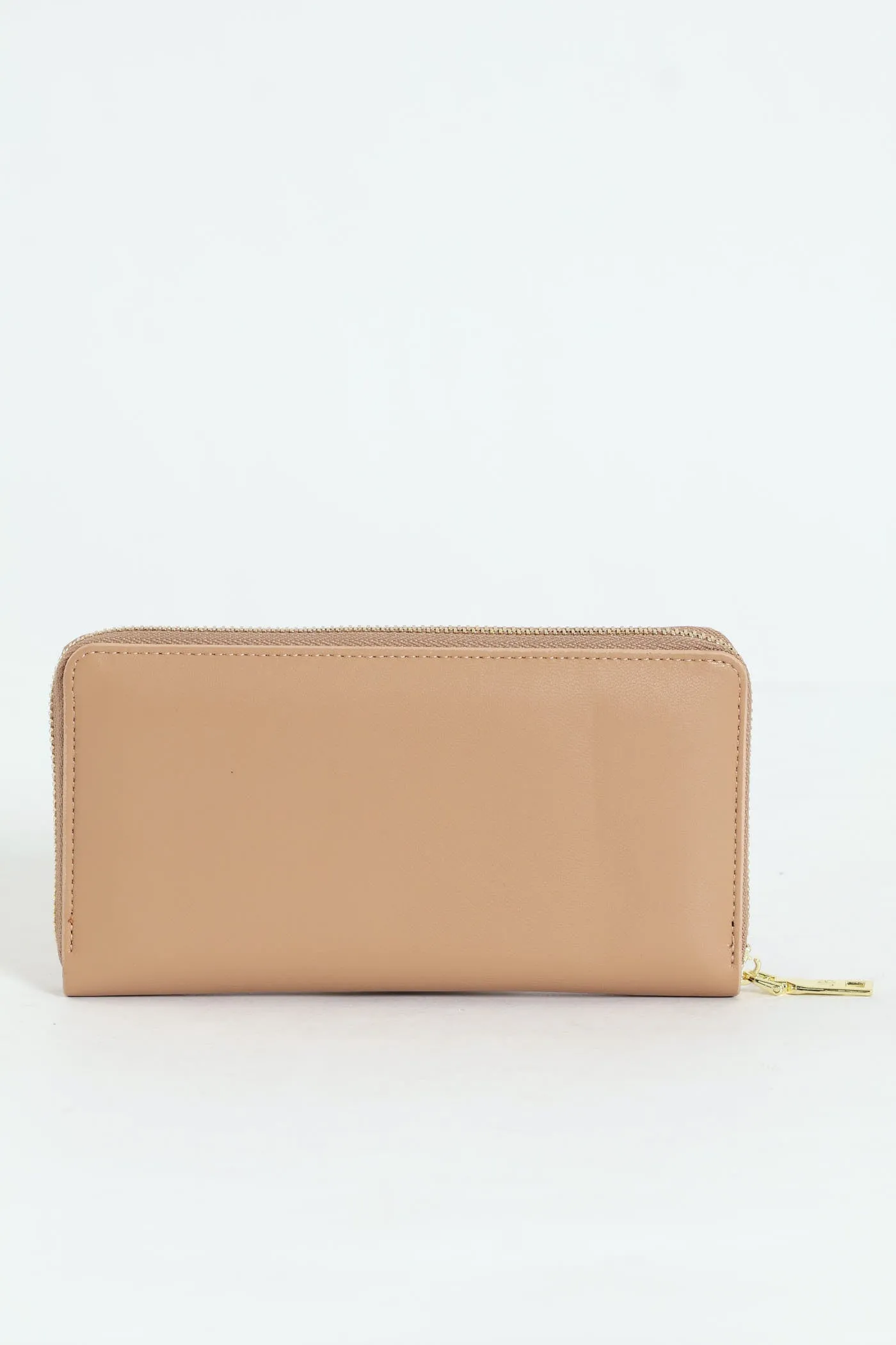 Meryl Smooth Zip Around Purse - Mink