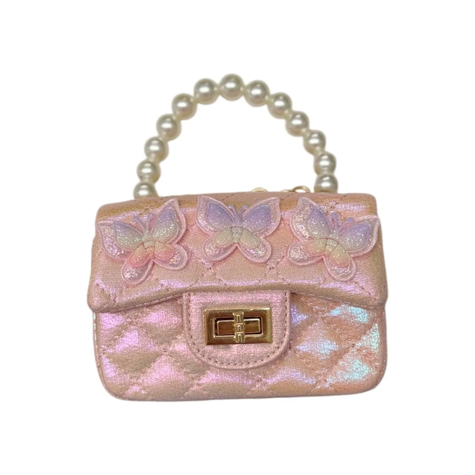 Metallic Coco Mini Butterfly Purse