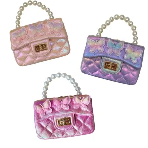 Metallic Coco Mini Butterfly Purse
