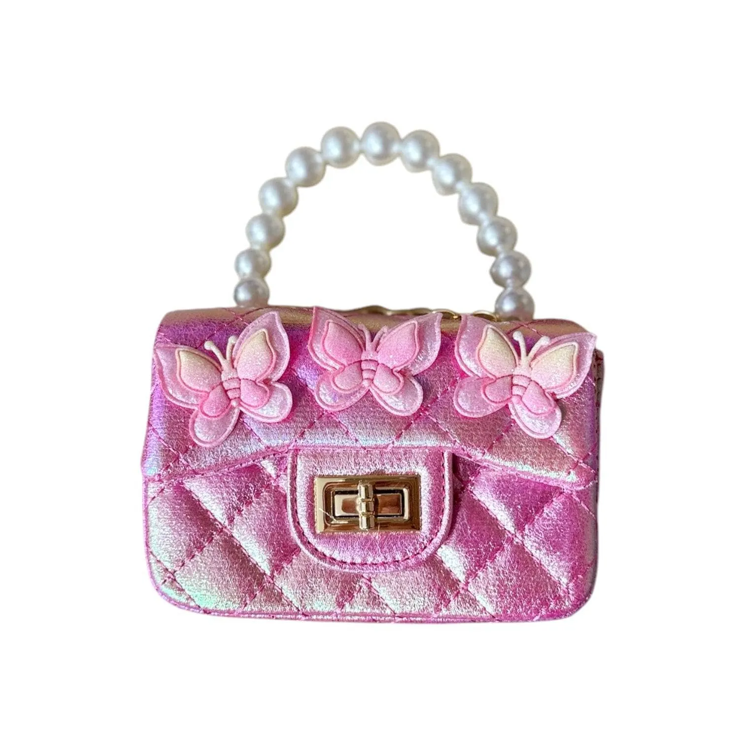 Metallic Coco Mini Butterfly Purse