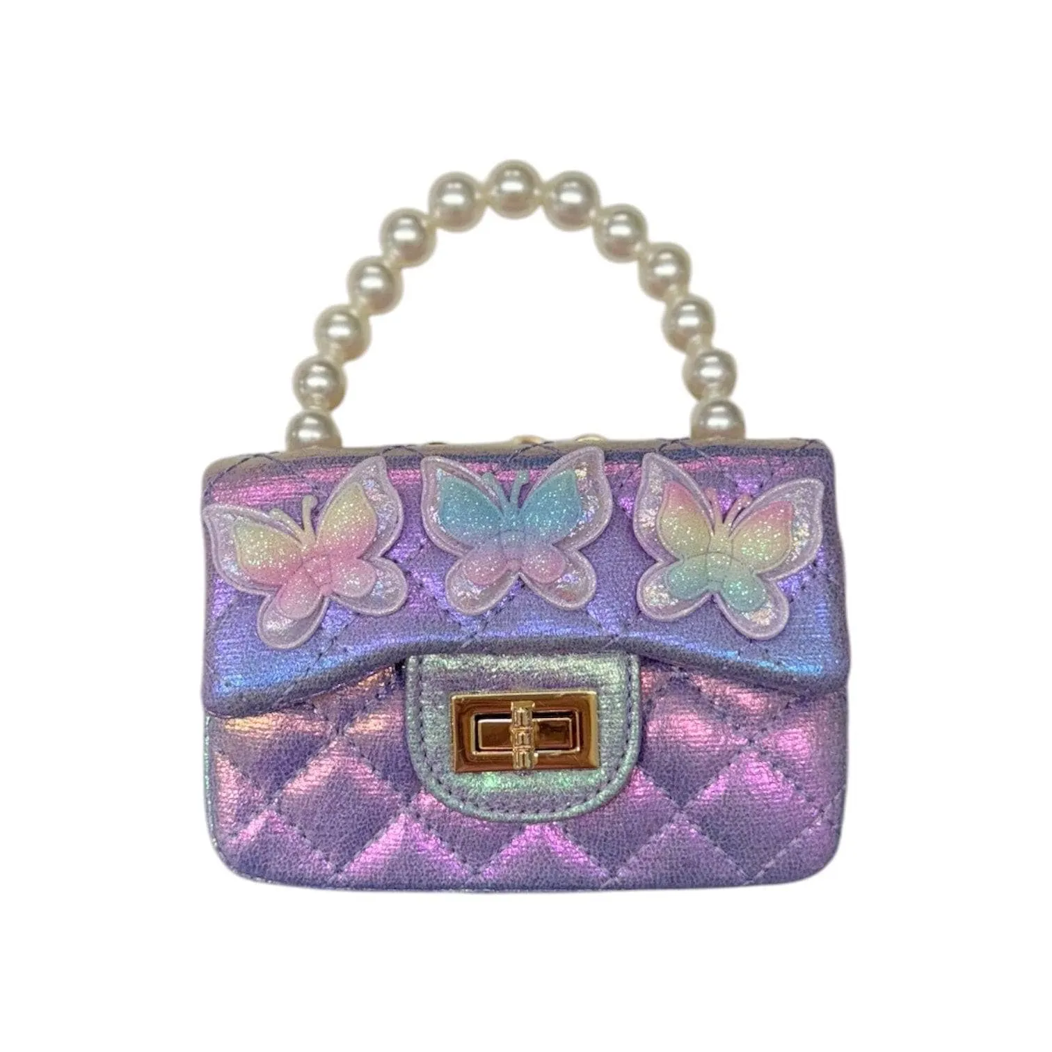 Metallic Coco Mini Butterfly Purse