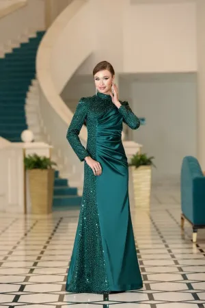 Mevra Evening Dress - Emerald SCB - 6834
