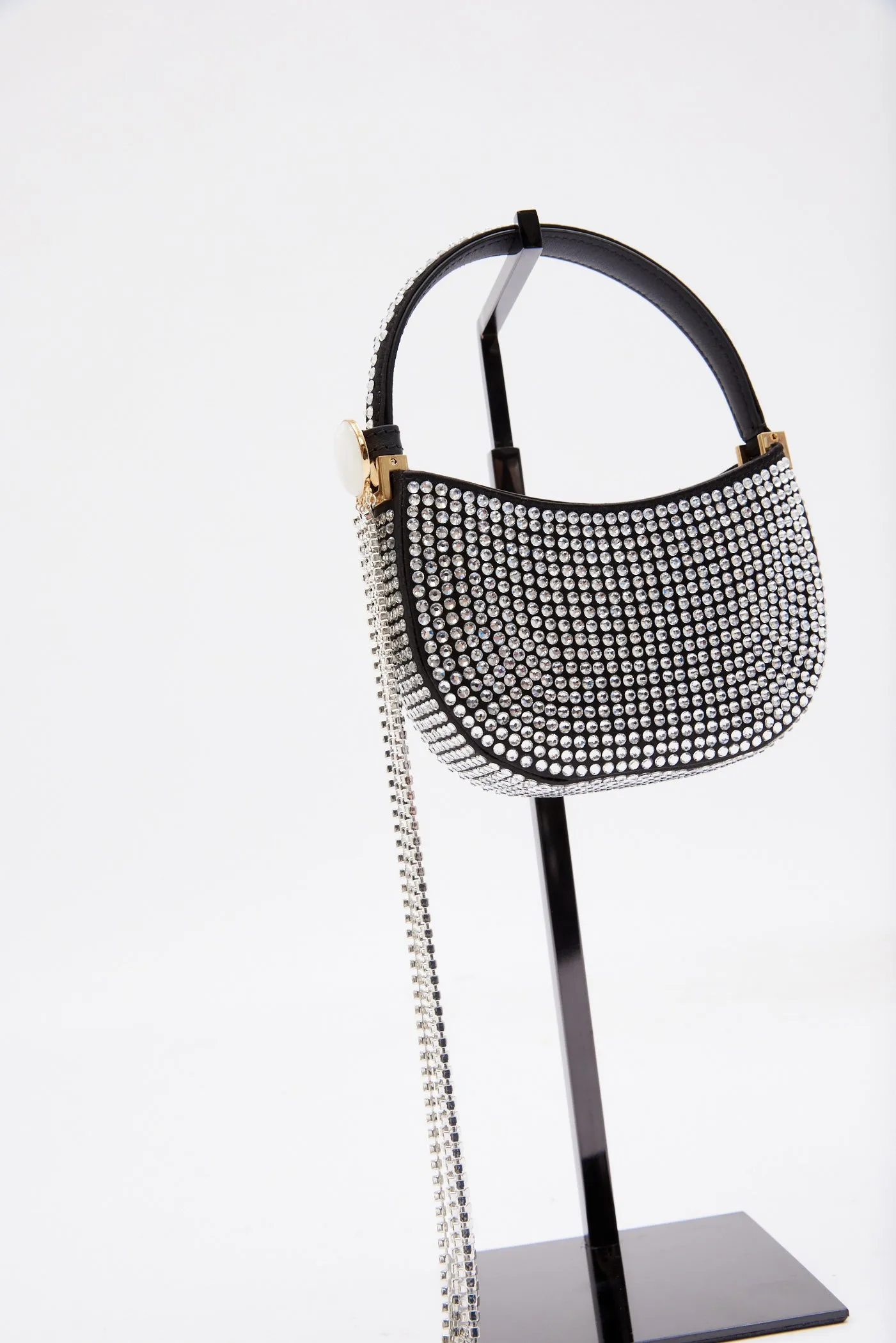 Micro Vesna Black Crystals Bag