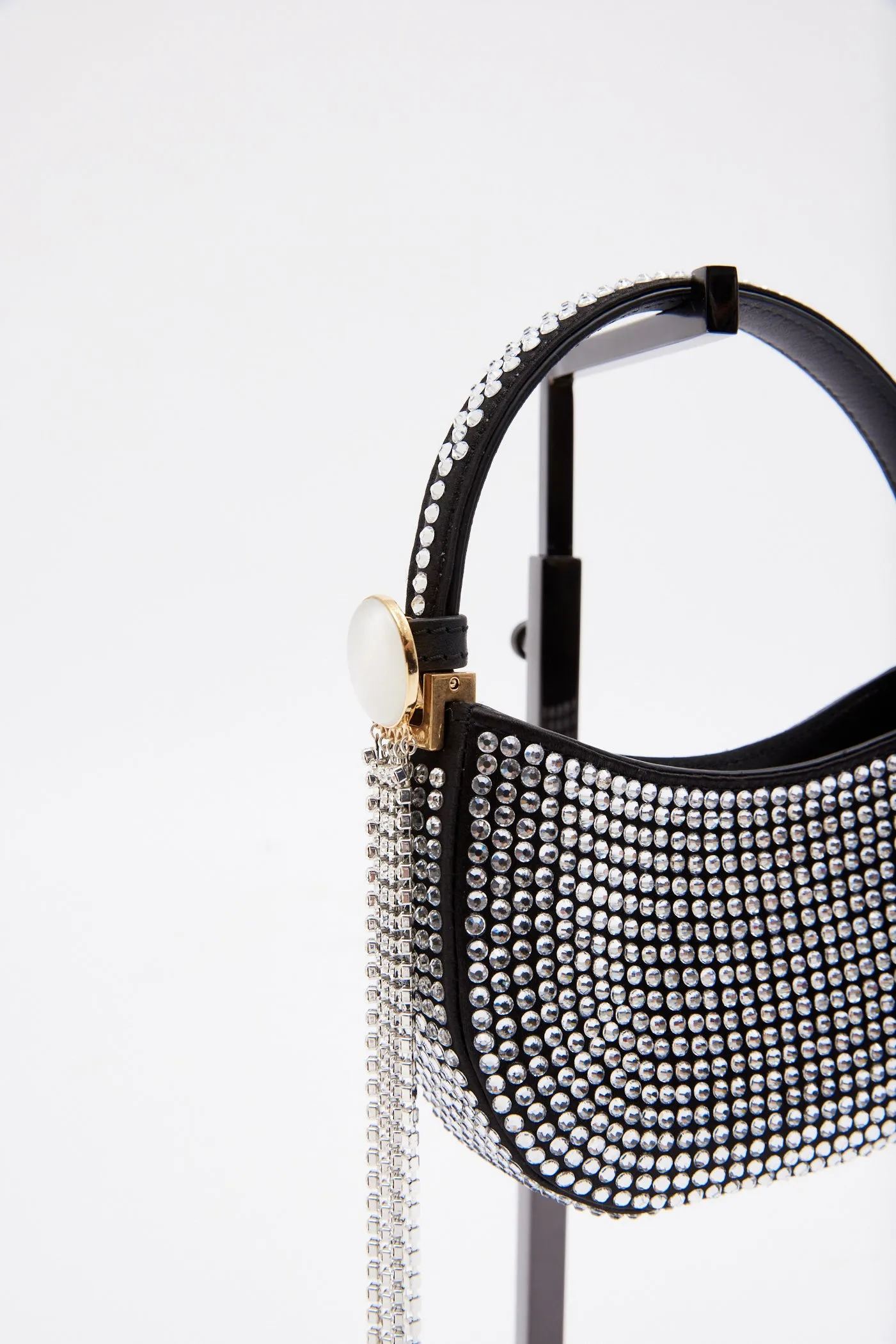 Micro Vesna Black Crystals Bag