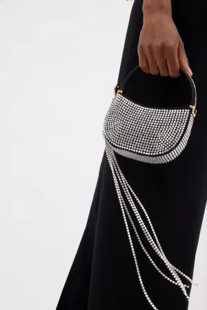 Micro Vesna Black Crystals Bag