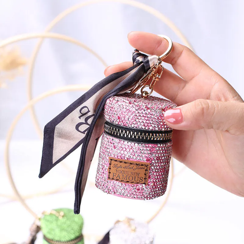 Mini Full Diamond Advanced Sense Earphone Classic Coin Purses