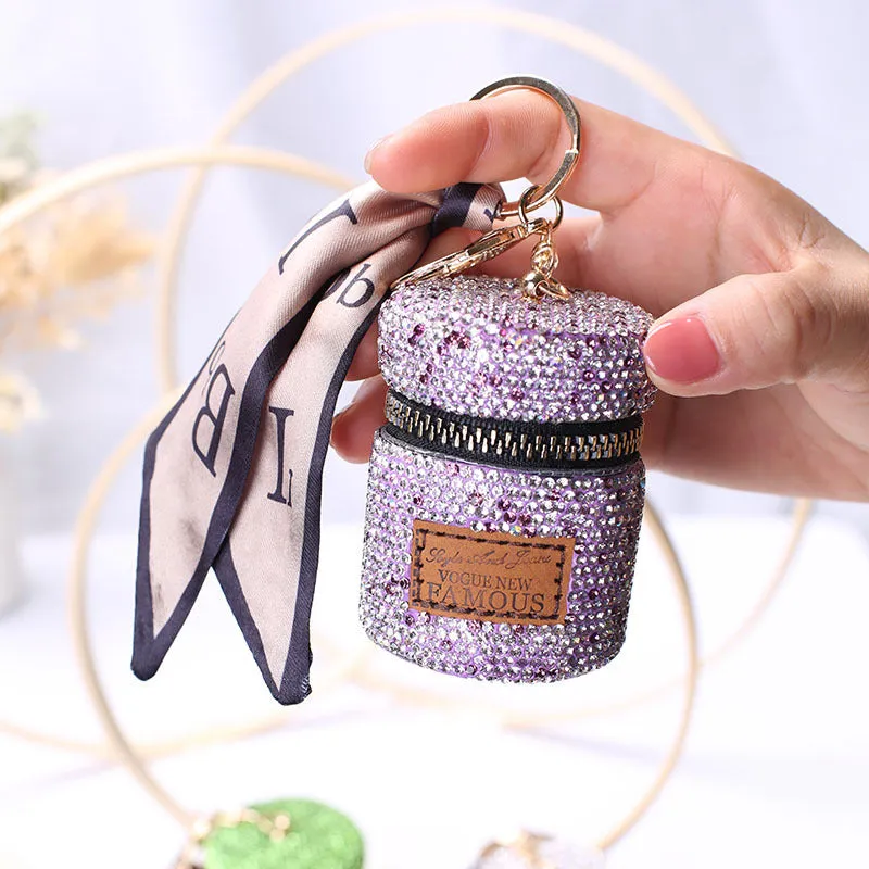 Mini Full Diamond Advanced Sense Earphone Classic Coin Purses