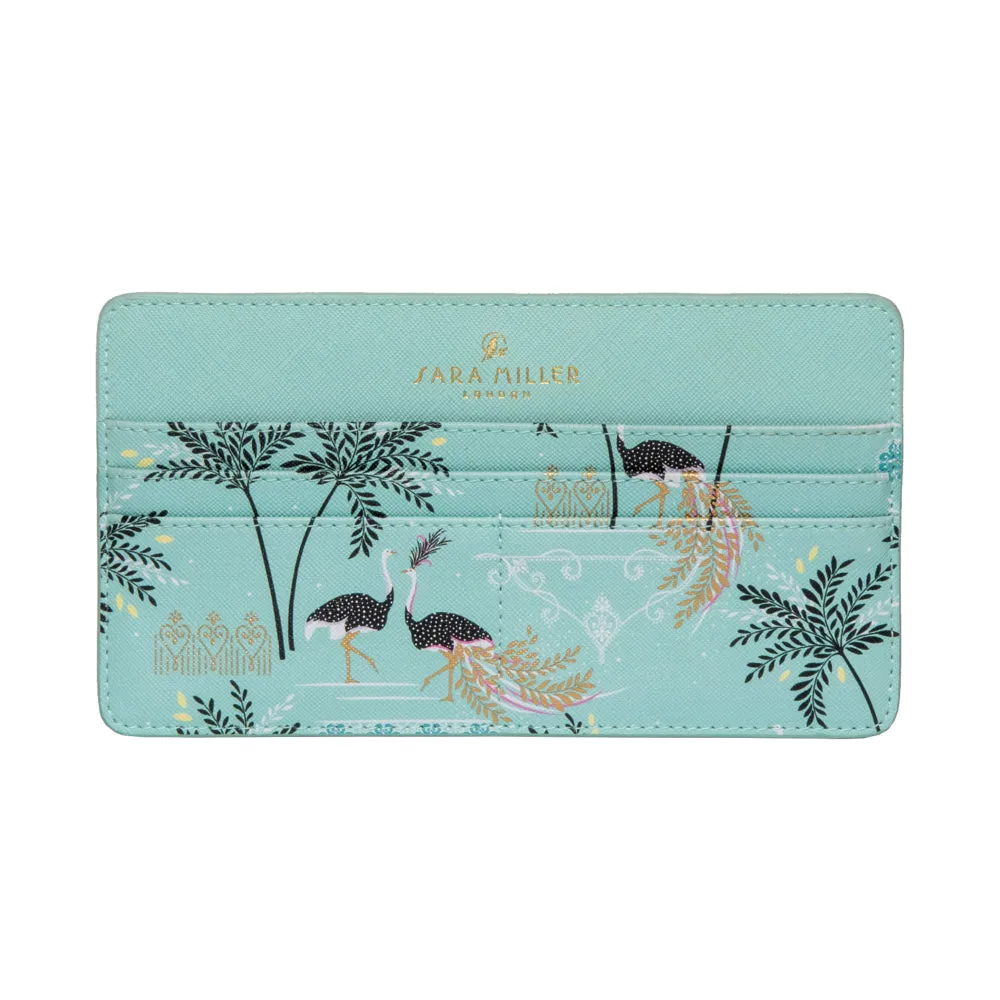 Mint Ostrich & Palms Travel Organiser and Keyring Gift Set