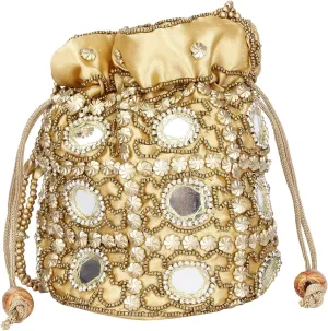 Mirror Potli Bag Pouch/Coin/Jewellery Purse for Women & Girls