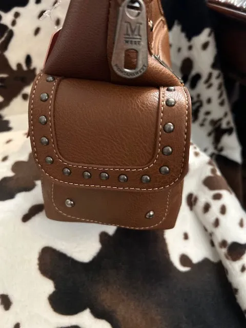 Montana West Aztec Cognac Purse