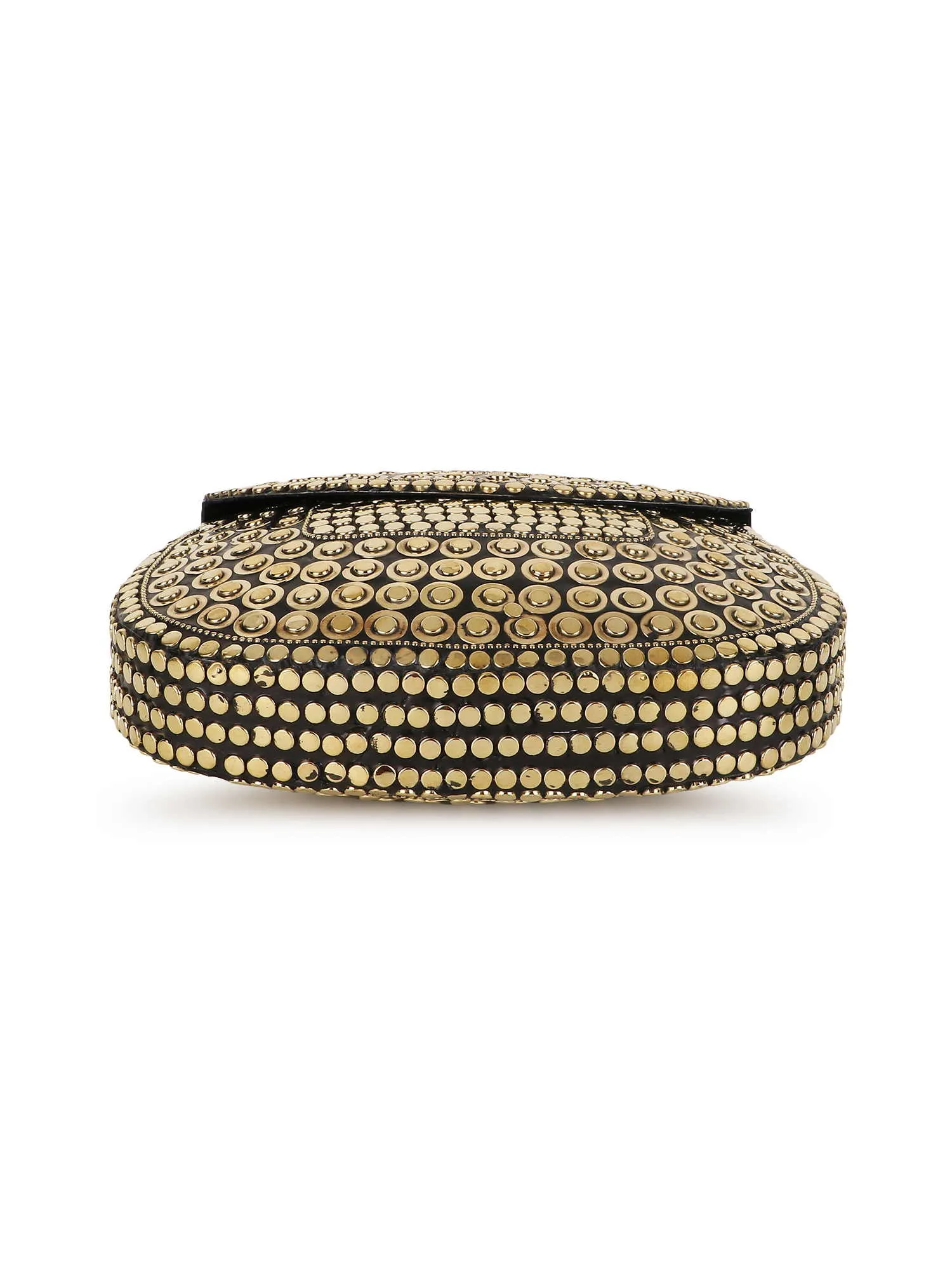 Mosaic Mosaic Embellished Metal Clutch